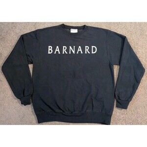 Champion Barnard College Blue Crew Neck Sweatshirt Size Medium